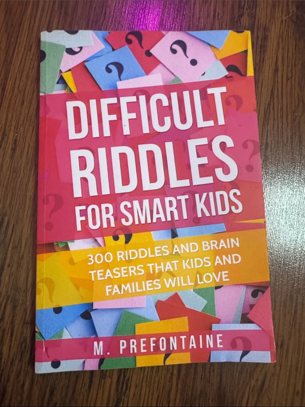 Difficult Riddles for Smart Kids Puzzle Book C1.LBk.86